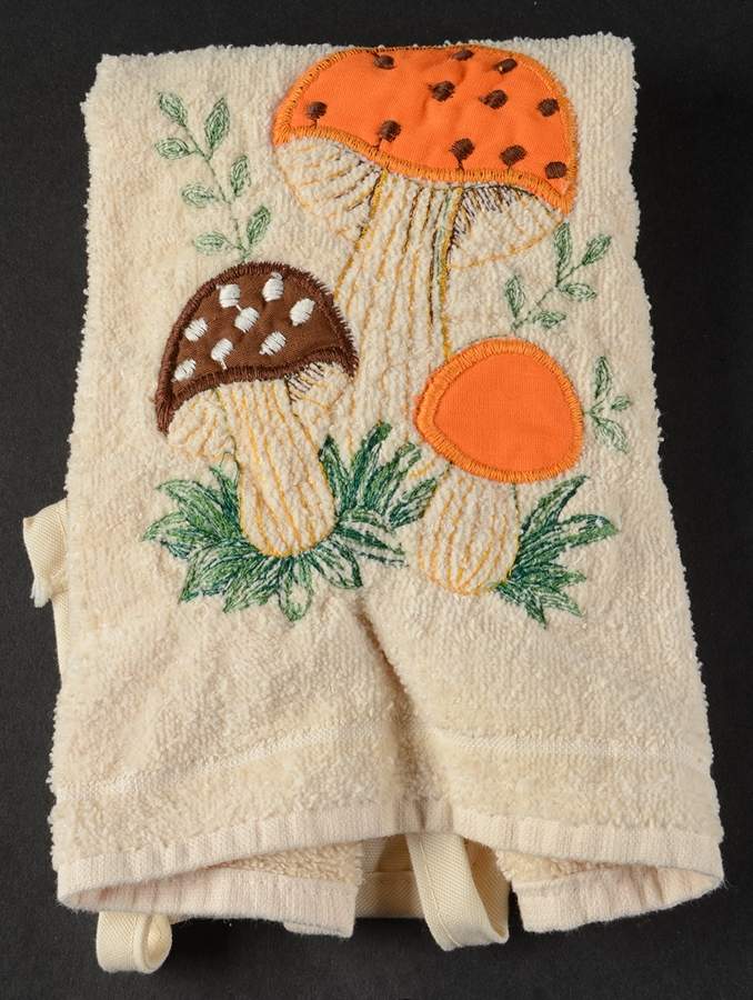 Merry Mushroom Tying Cloth Hand Towel by Sears-1