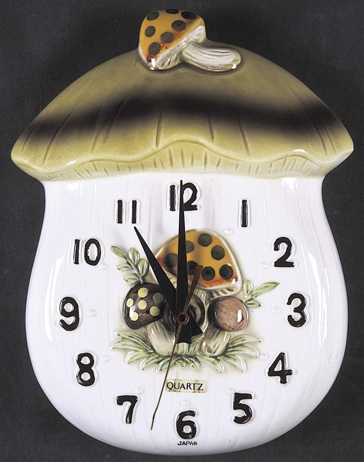 Merry Mushroom Hanging Wall Clock by Sears-1