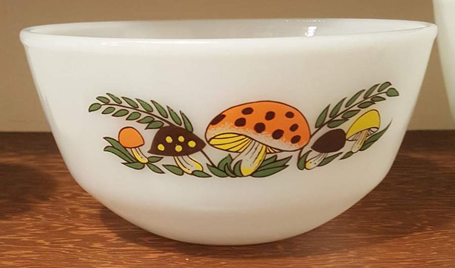 Merry Mushroom 7" Nesting Bowl by Sears-1
