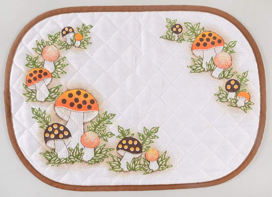 Merry Mushroom Cloth Placemat by Sears-1