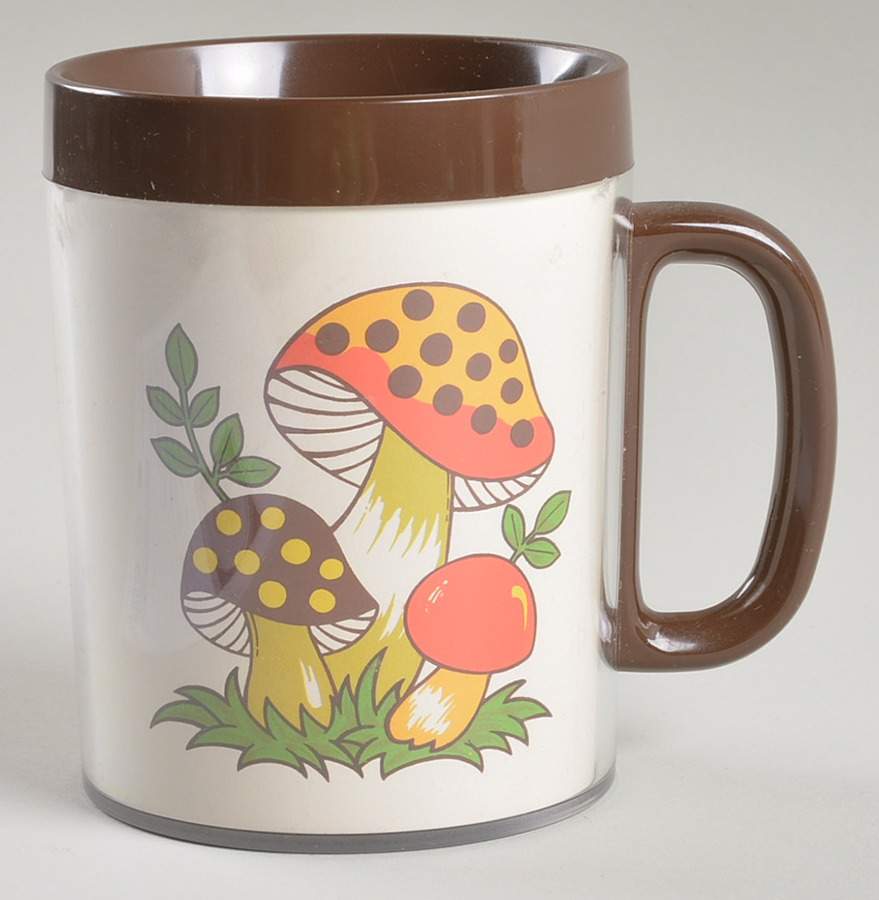 Merry Mushroom Plastic Mug by Sears-1