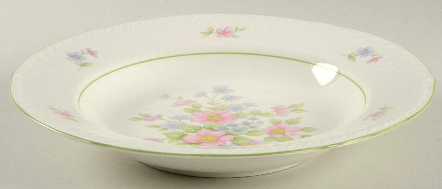 Moss Rose Large Rim Soup Bowl by Sears-1