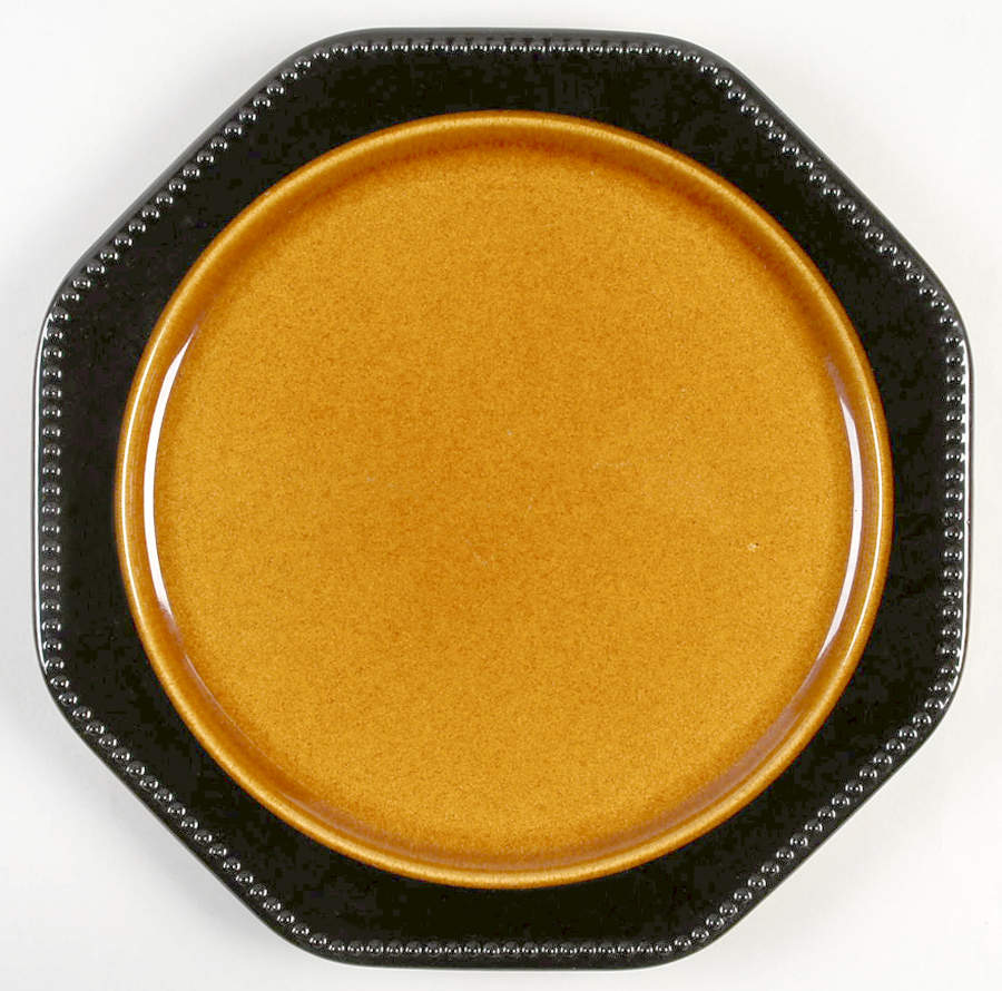 Octagon Amber 11" Chop Plate (Round Platter) by Sears-1