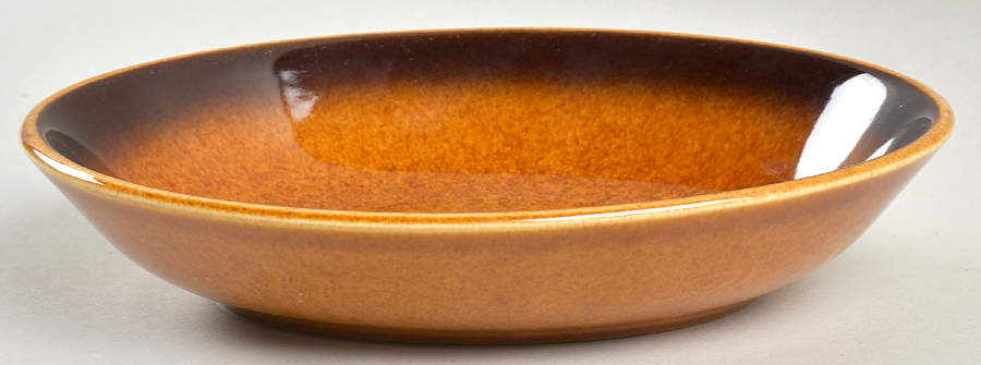 Octagon Amber 7" Oval Vegetable Bowl by Sears-1