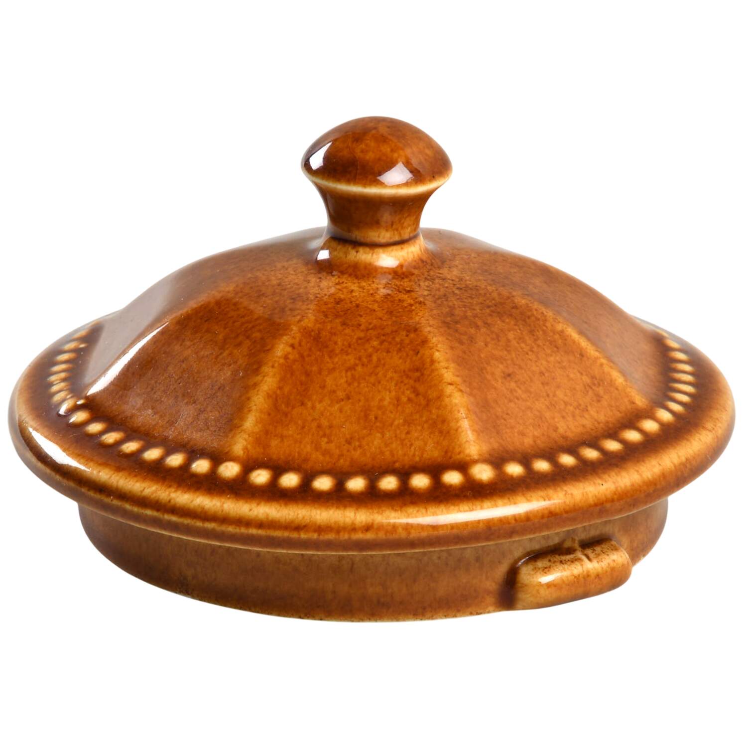 Octagon Amber Lid for Coffee Pot by Sears-1