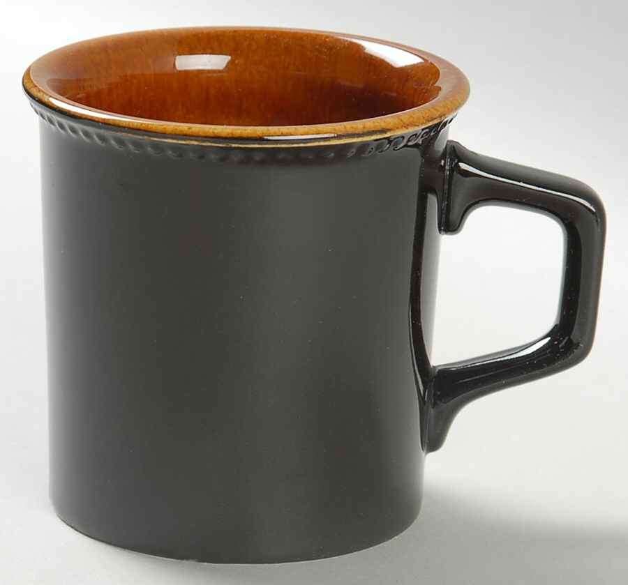 Octagon Amber Flat Cup by Sears-1
