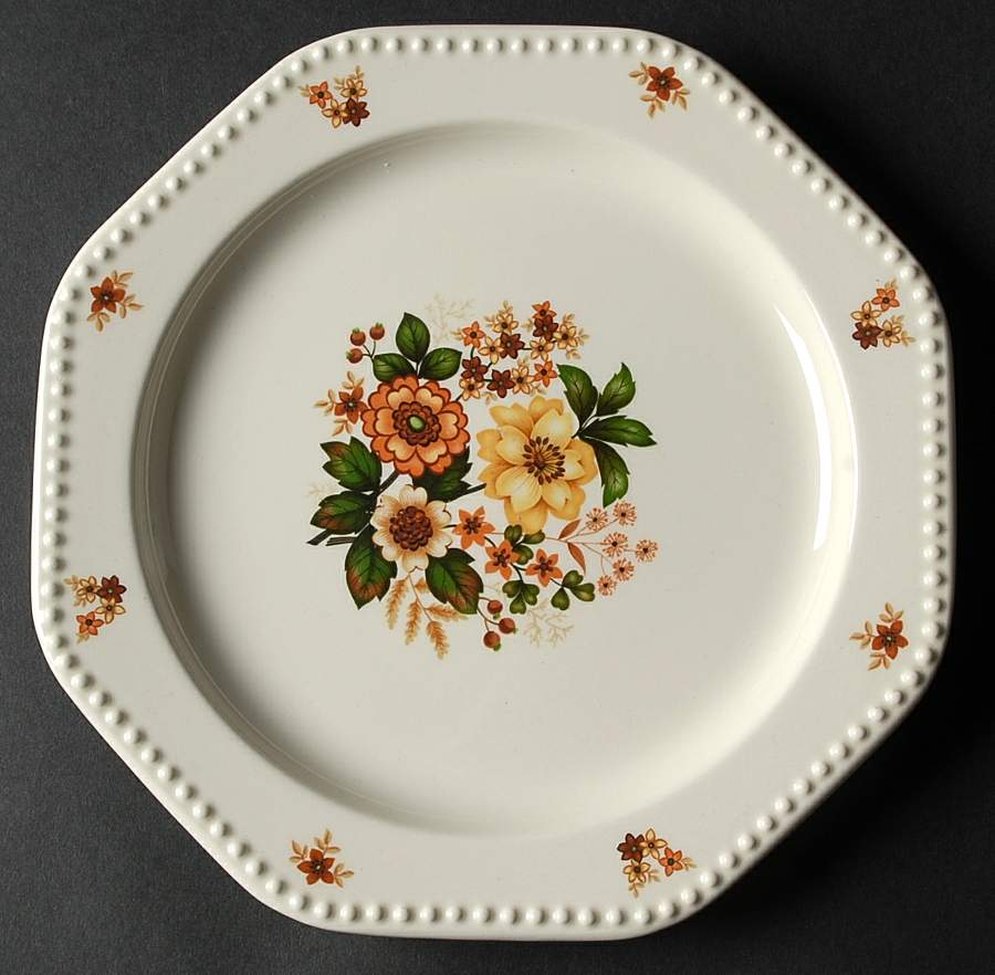Octagon Bouquet Salad Plate by Sears-1