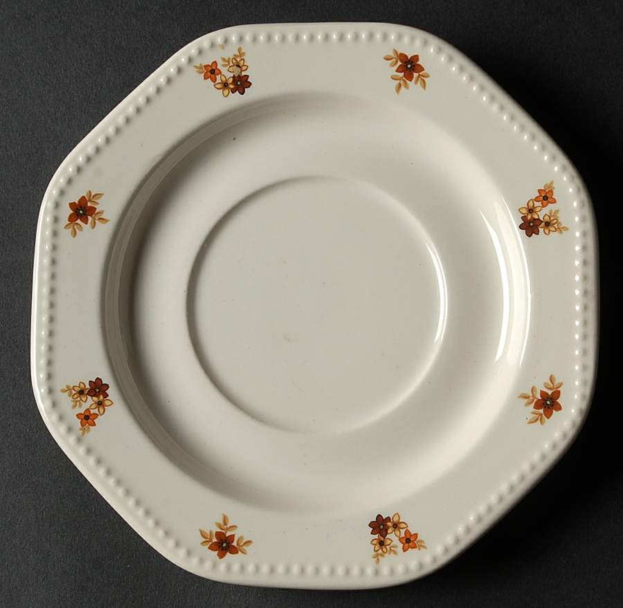 Octagon Bouquet Saucer by Sears-1