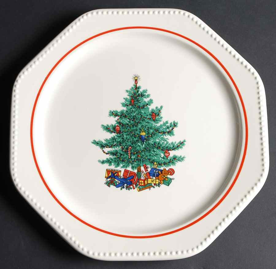 Octagon Holiday 11" Chop Plate (Round Platter) by Sears-1