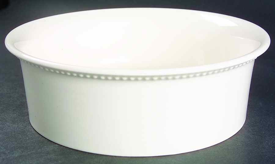 Octagon White 8" Round Vegetable Bowl by Sears-1