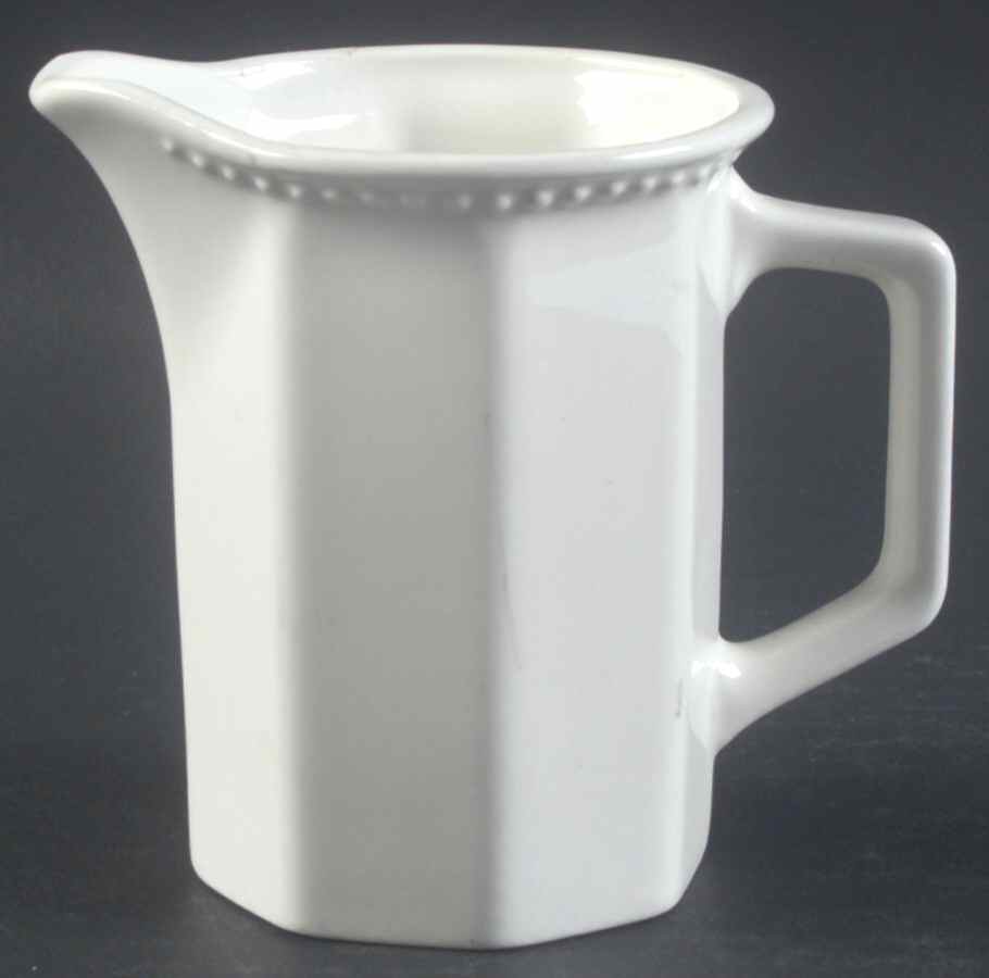 Octagon White Creamer by Sears-1