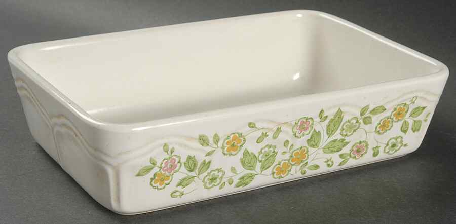 Petit Flora 9" Rectangular Baker by Sears-1