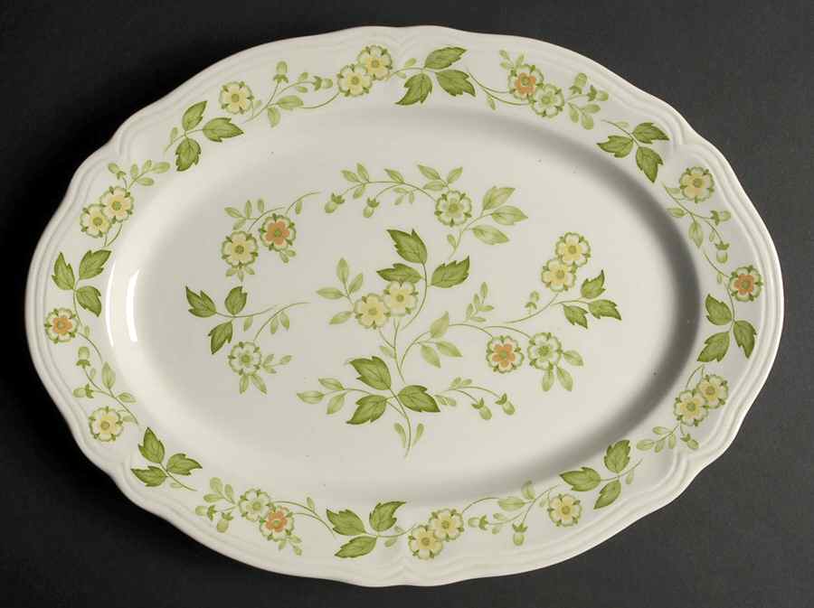 Petit Flora 14" Oval Serving Platter by Sears-1