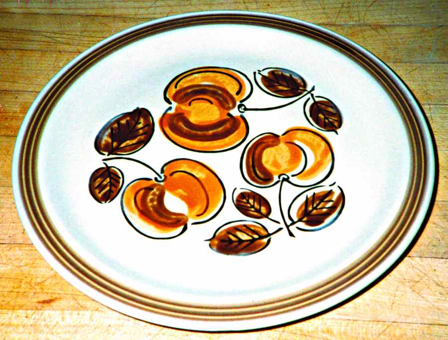 Peach Haze Dinner Plate by Sears-1