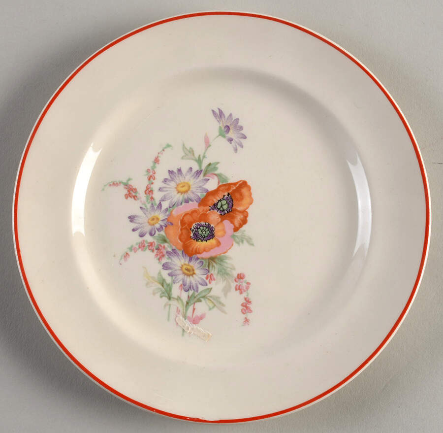 Poppy Bread & Butter Plate by Sears-1