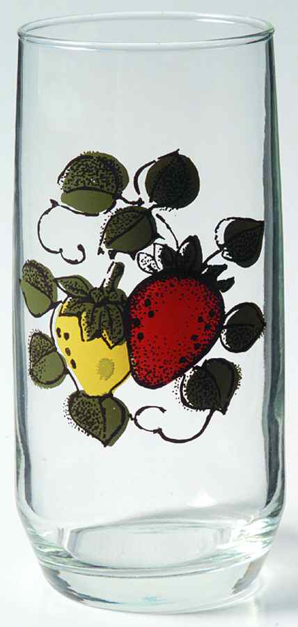 Strawberries 12 Oz Glassware Tumbler by Sears-1