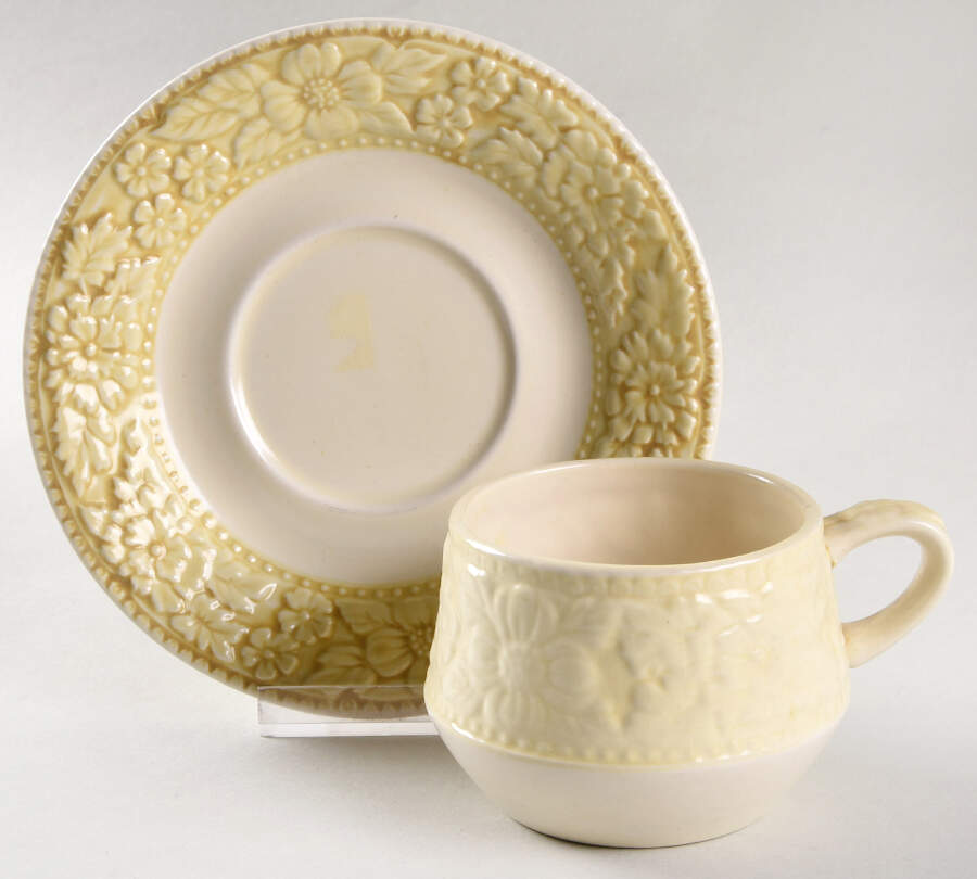 Symphony Flat Cup & Saucer Set by Sears-1