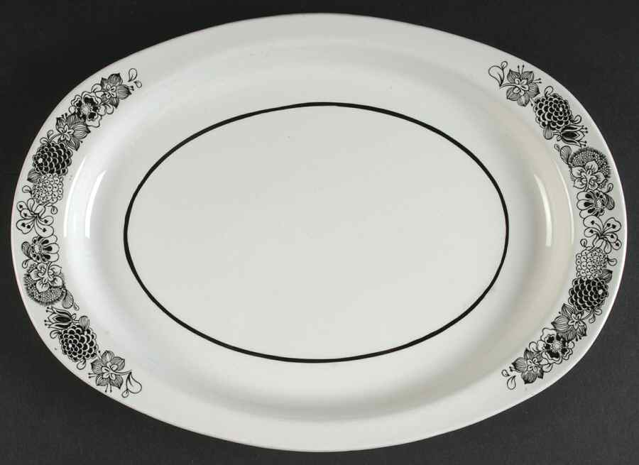Wildwood 12" Oval Serving Platter by Sears-1