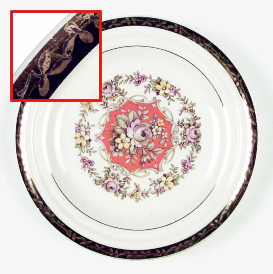 Buddha Bread & Butter Plate by Sebring Pottery-1