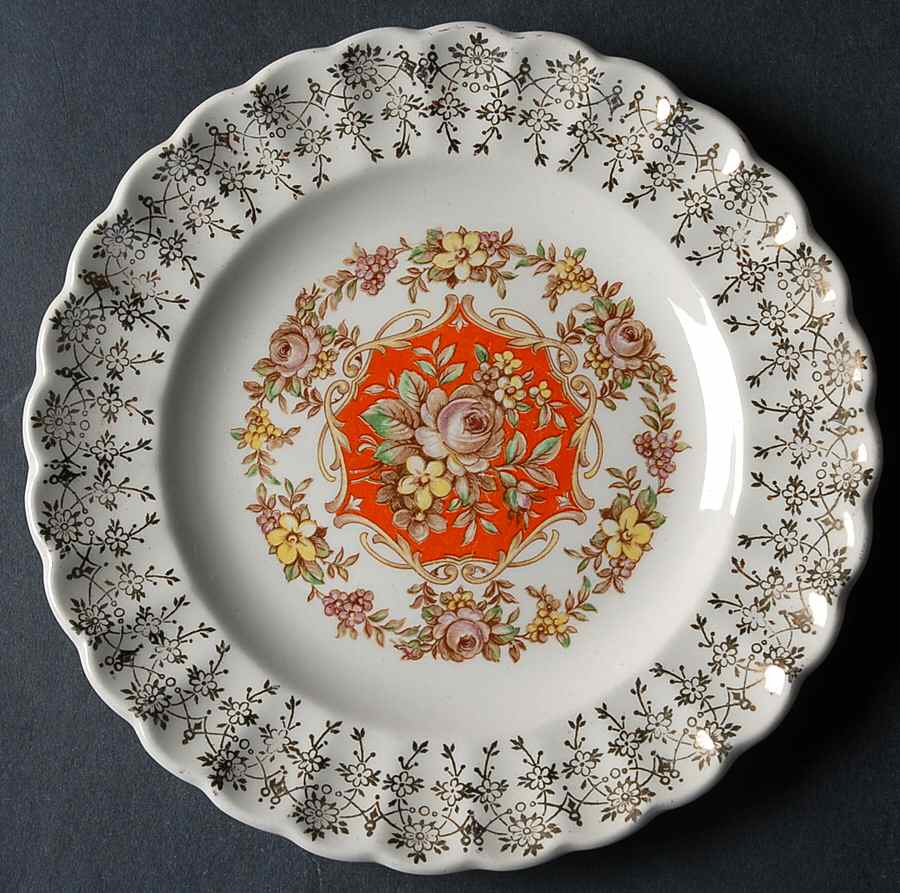Buddha Bread & Butter Plate by Sebring Pottery-1
