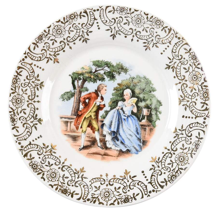 Chantilly Saucer for Demitasse Cup by Sebring Pottery-1