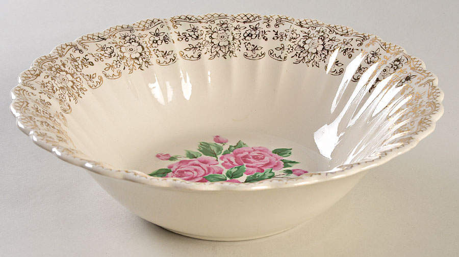 China Bouquet 8" Round Vegetable Bowl by Sebring Pottery-1