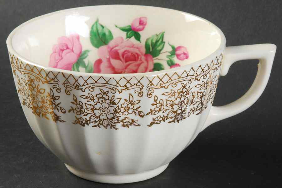 China Bouquet Flat Cup by Sebring Pottery-1