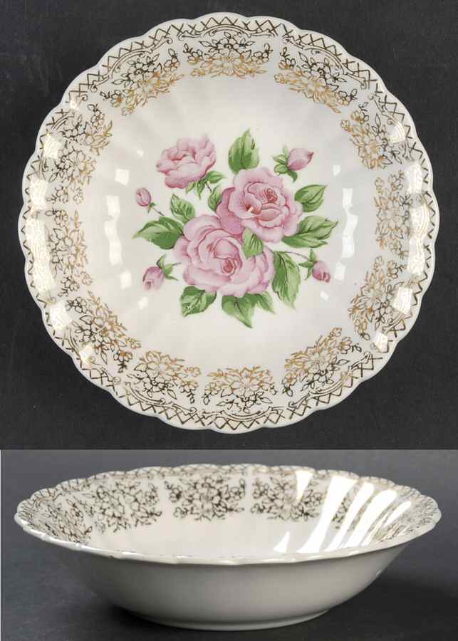 China Bouquet Fruit/Dessert (Sauce) Bowl by Sebring Pottery-1