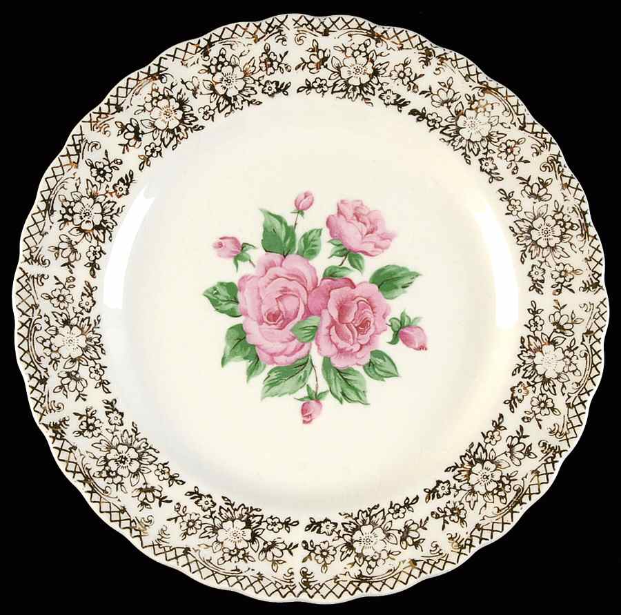 China Bouquet Salad Plate by Sebring Pottery-1