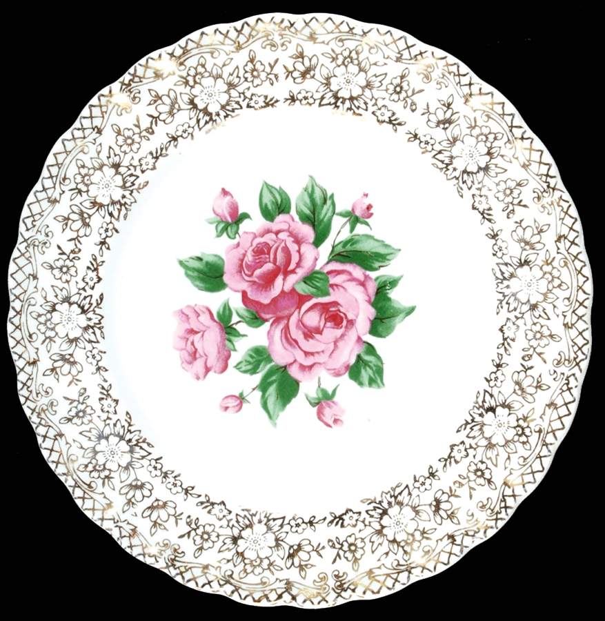 China Bouquet Bread & Butter Plate by Sebring Pottery-1