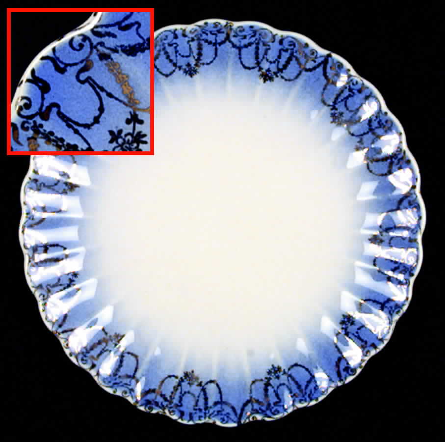 Coronation Duchess Blue Bread & Butter Plate by Sebring Pottery-1