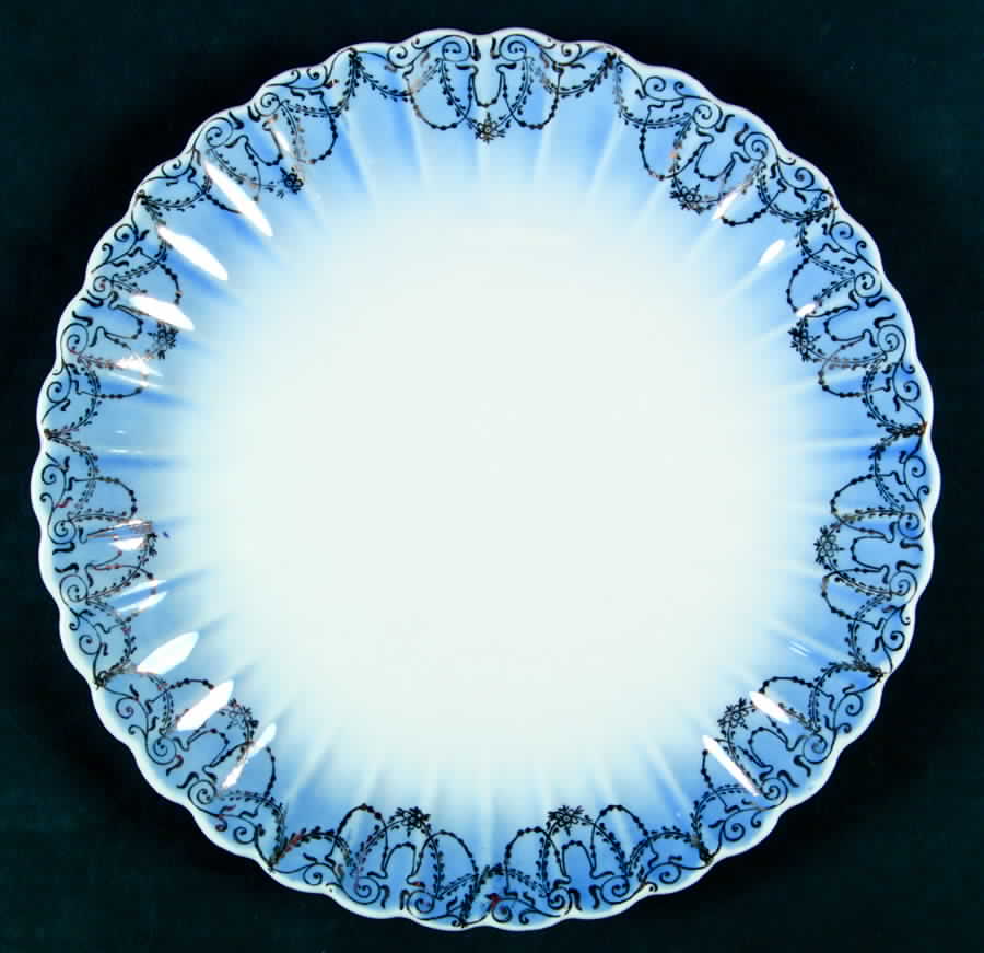 Coronation Duchess Blue Luncheon Plate by Sebring Pottery-1
