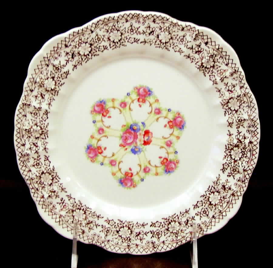 Fortune Square Salad Plate by Sebring Pottery-1