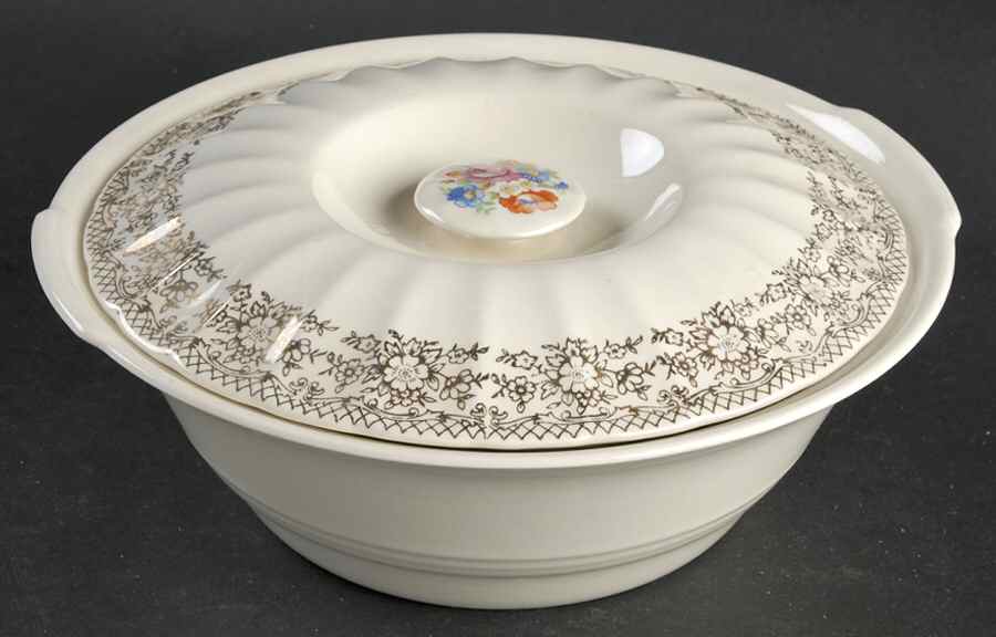 Fortune Round Covered Vegetable by Sebring Pottery-1
