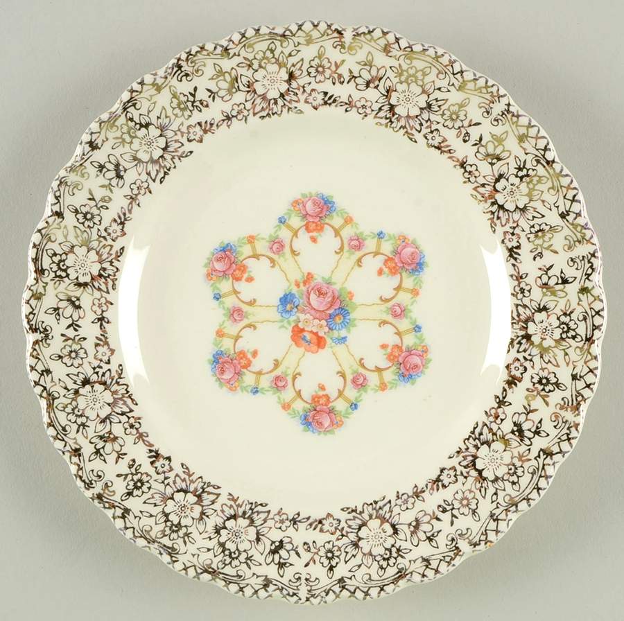 Fortune Bread & Butter Plate by Sebring Pottery-1