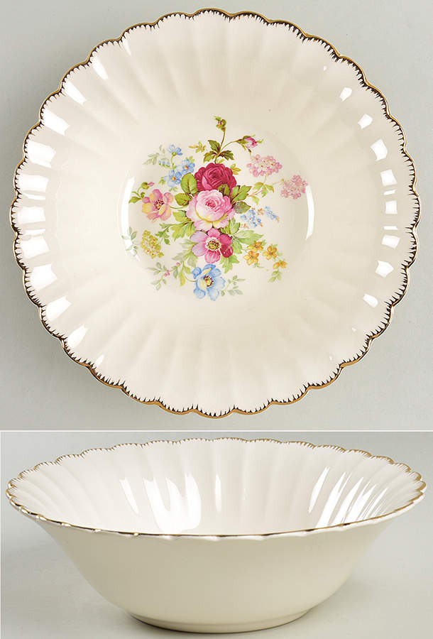 June Rose 8" Round Vegetable Bowl by Sebring Pottery-1