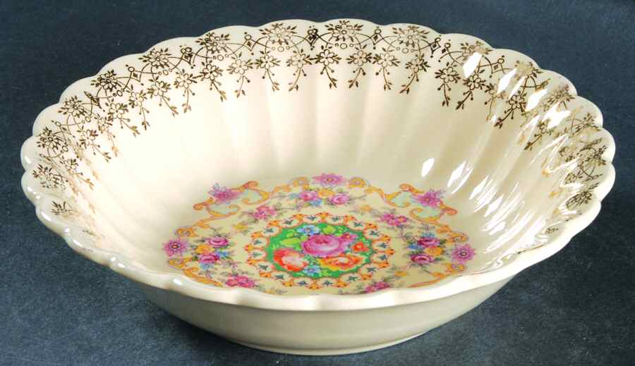 Melody (Fluted, Trojan) Coupe Cereal Bowl by Sebring Pottery-1