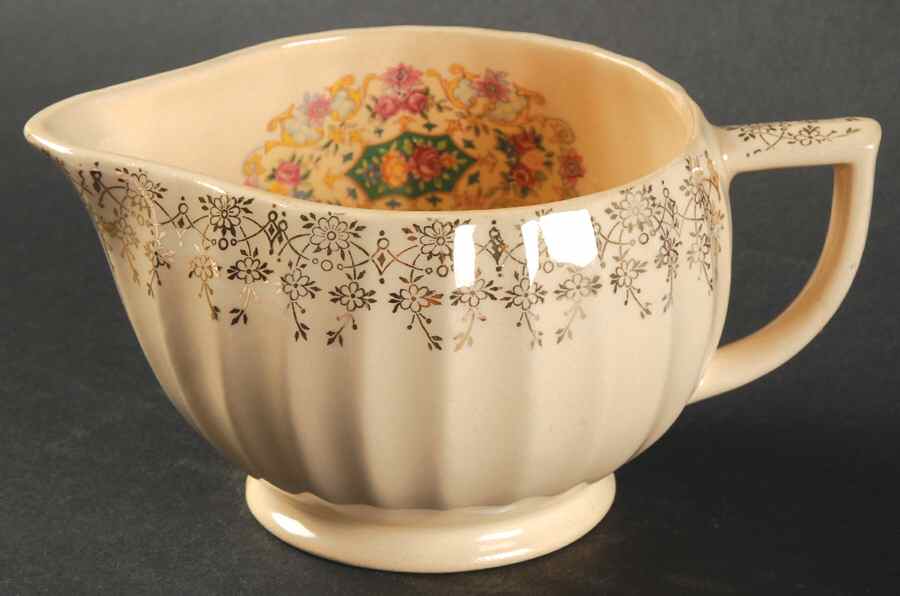 Melody (Fluted, Trojan) Creamer by Sebring Pottery-1