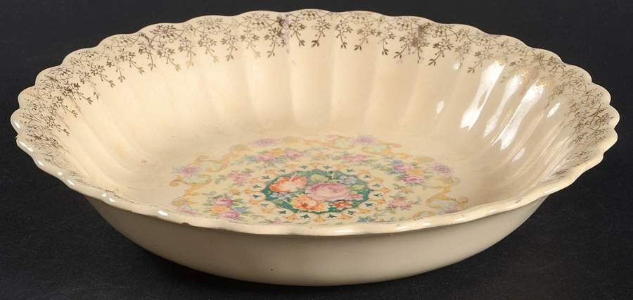 Melody (Fluted, Trojan) Coupe Soup Bowl by Sebring Pottery-1