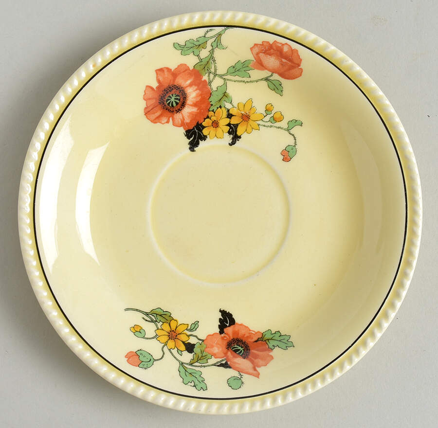 The Poppy Saucer by Sebring Pottery-1
