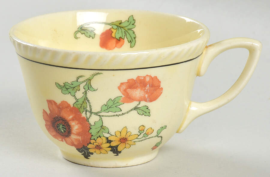 The Poppy Flat Cup by Sebring Pottery-1