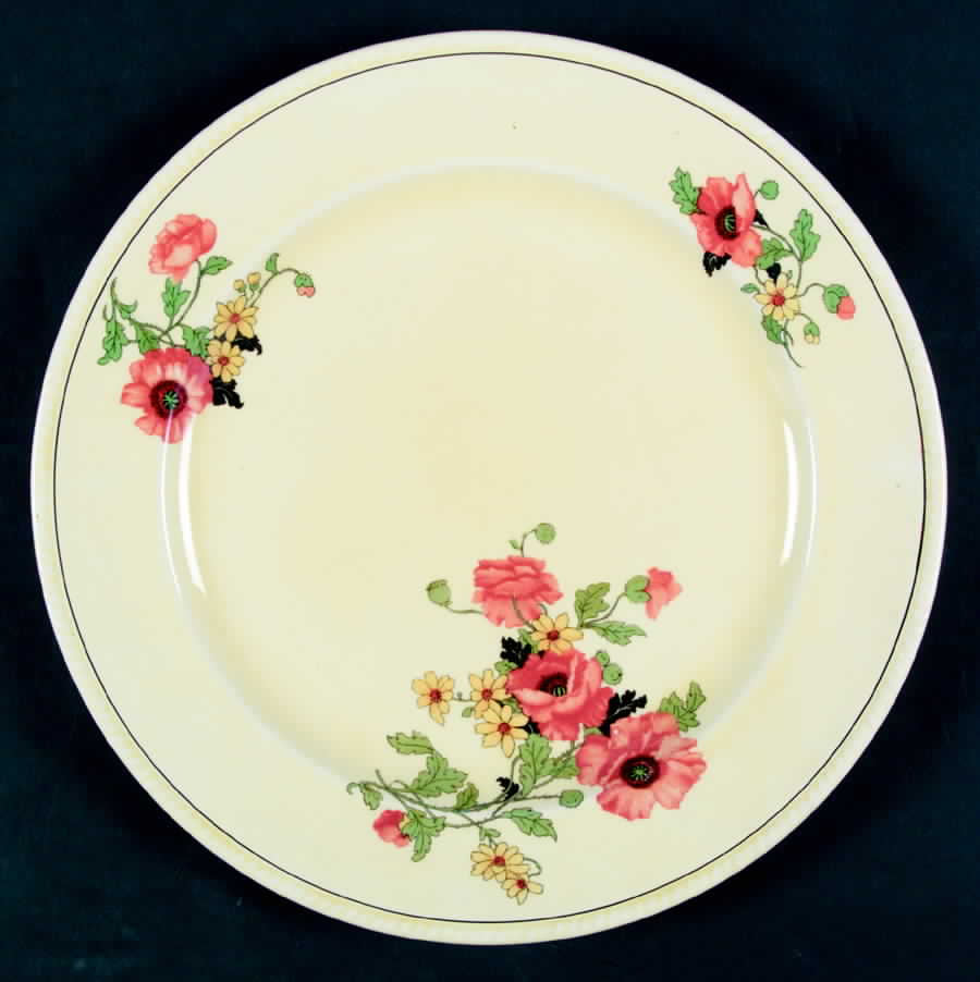 The Poppy Dinner Plate by Sebring Pottery-1