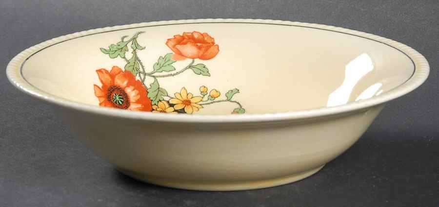 The Poppy Coupe Cereal Bowl by Sebring Pottery-1
