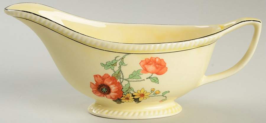 The Poppy Gravy Boat by Sebring Pottery-1