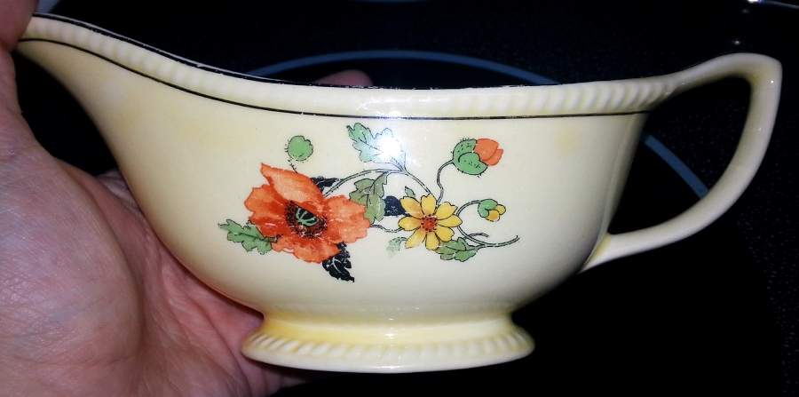 The Poppy Gravy Boat by Sebring Pottery-1