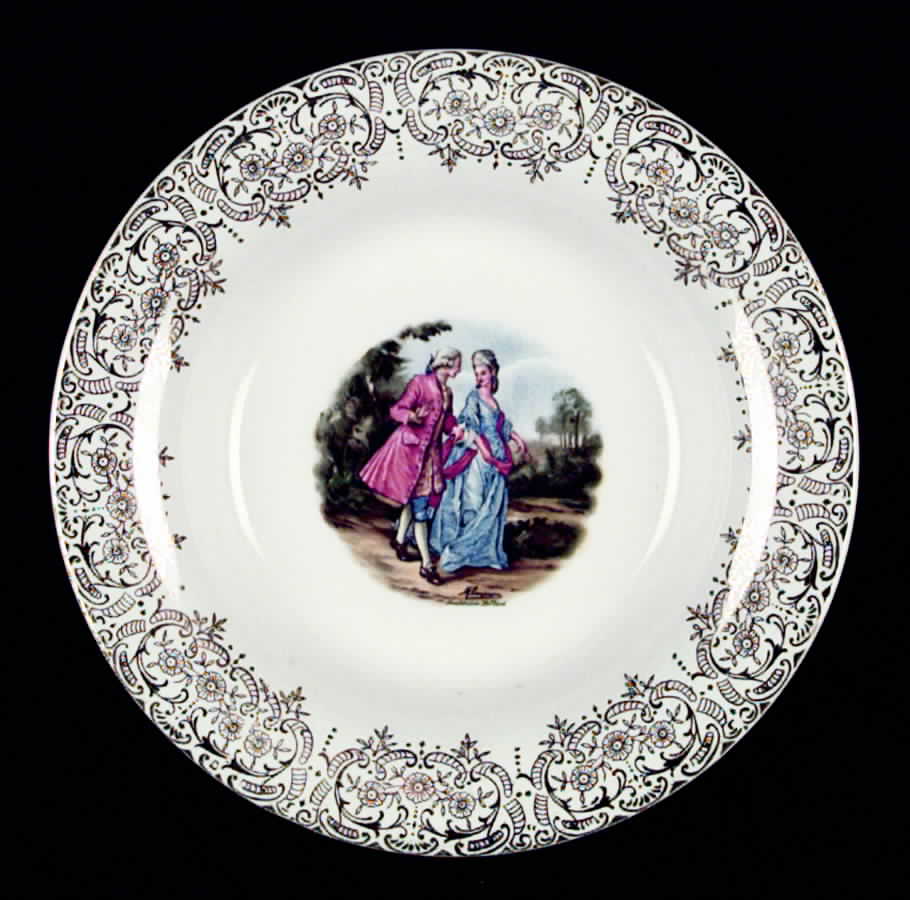 Promenade Rim Soup Bowl by Sebring Pottery-1