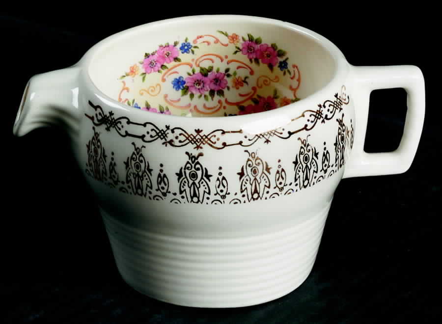 Rose Bower Creamer by Sebring Pottery-1