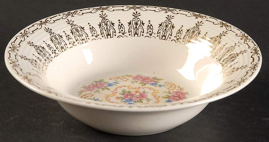 Rose Bower Coupe Cereal Bowl by Sebring Pottery-1