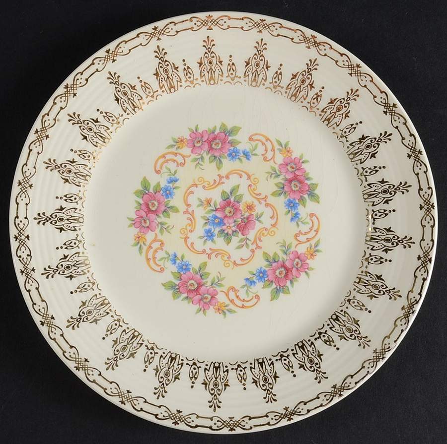 Rose Bower Salad Plate by Sebring Pottery-1