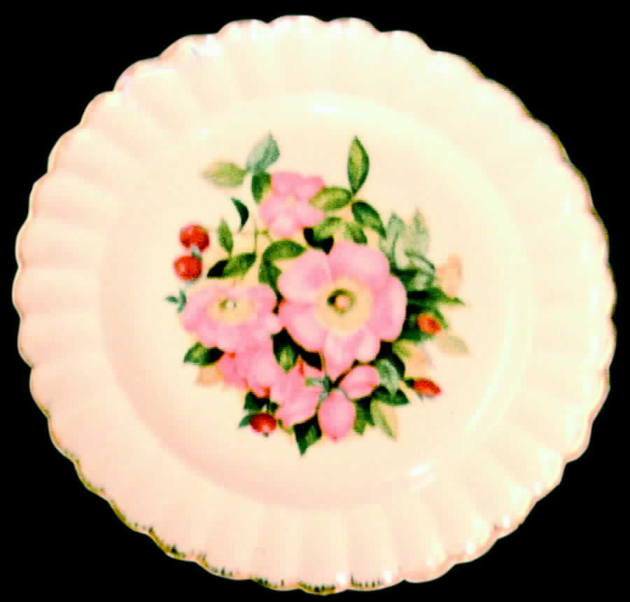 Rose Garden Dinner Plate by Sebring Pottery-1